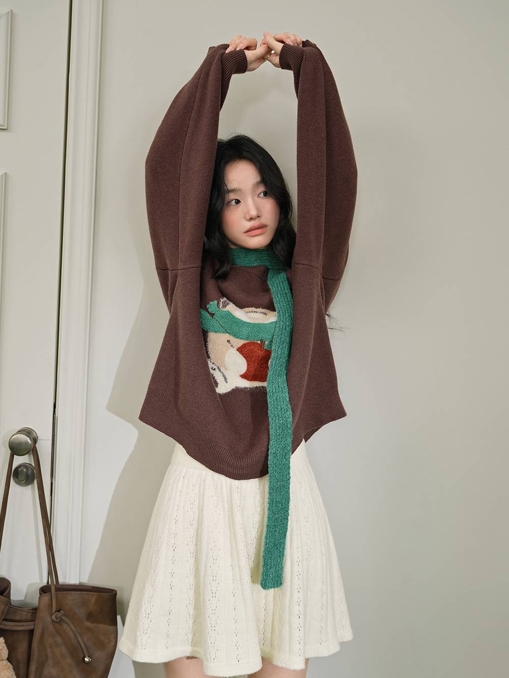 Bear Embroidered Sweater