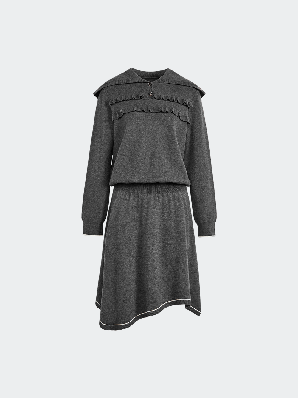 Sailor Collar Knit Dress