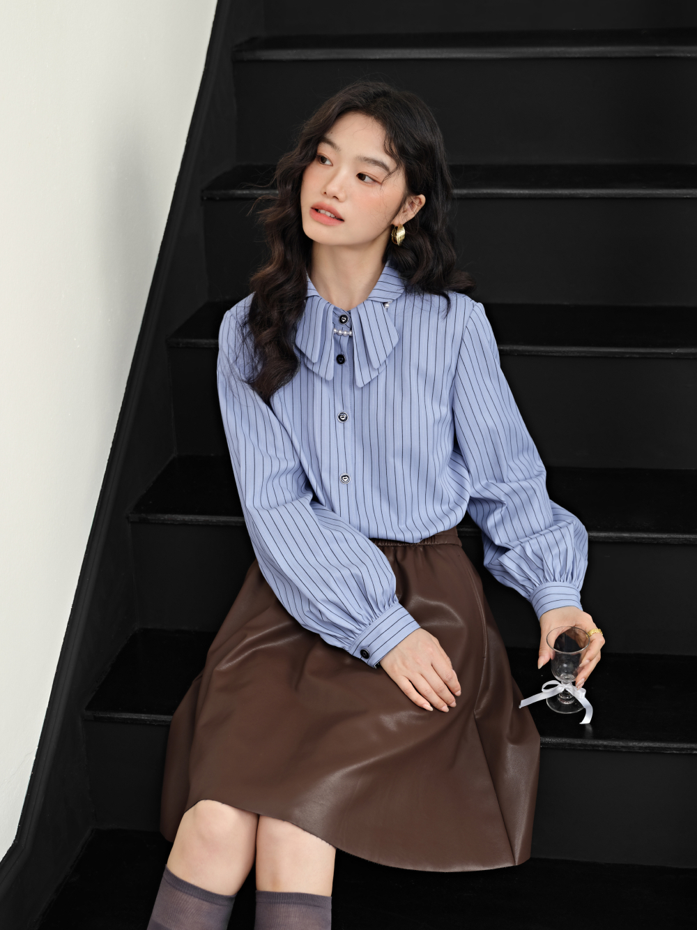 Bow Collar Shirt