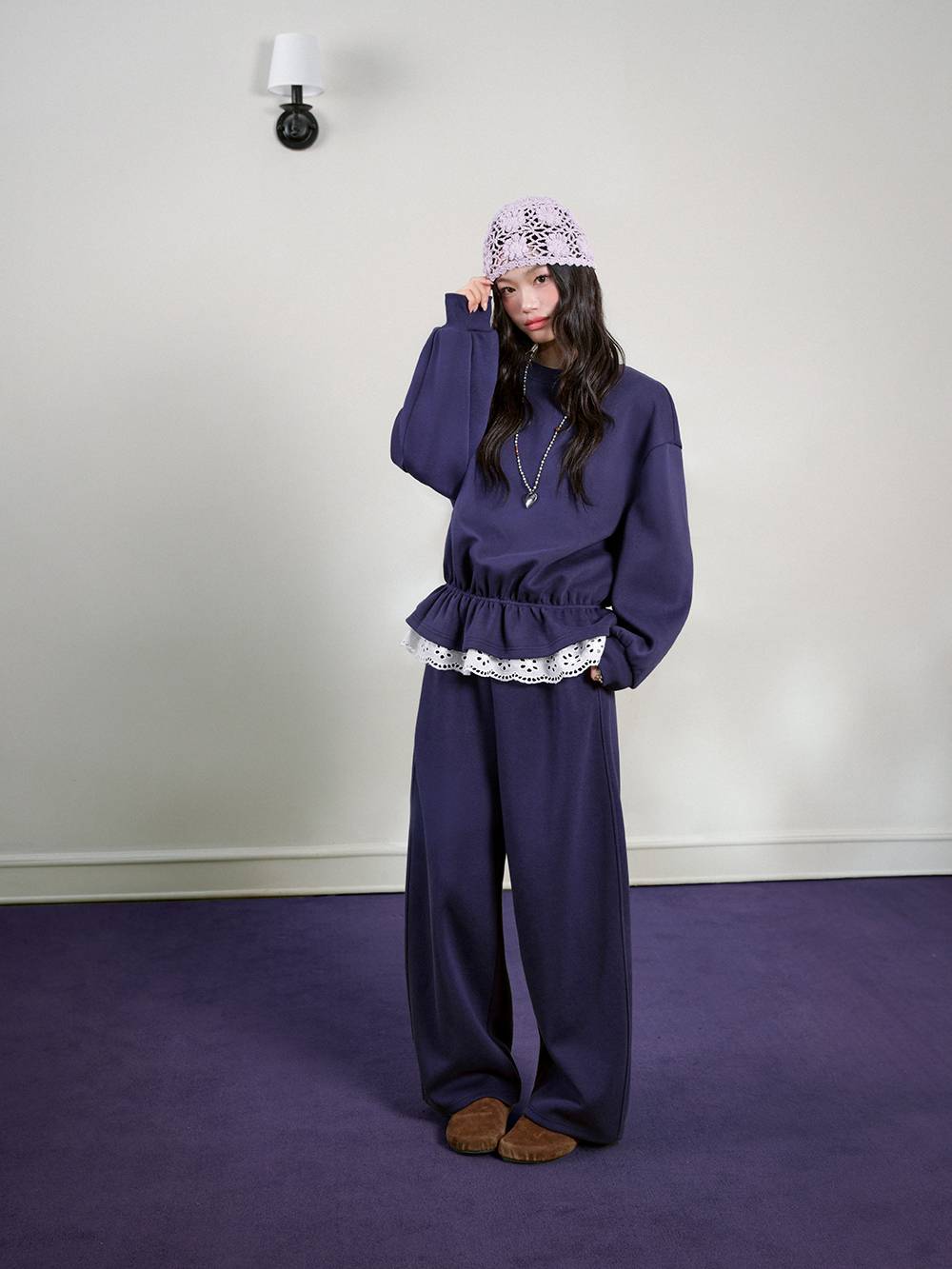 Drawstring Sweater and Elastic Pants