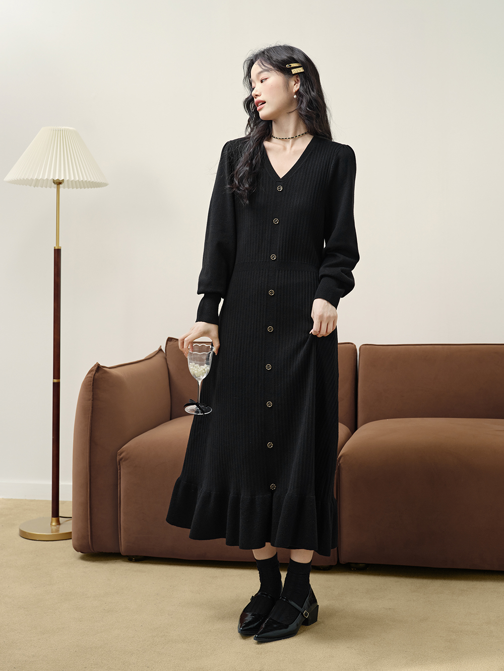 Long Sleeve Knit Dress