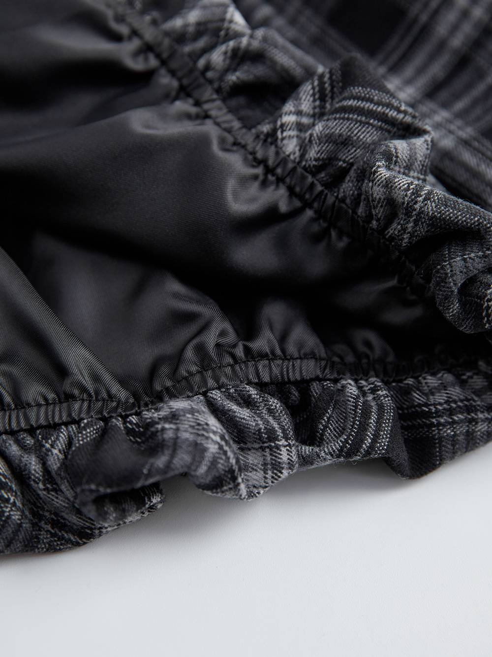 Plaid Bubble Hem Dress