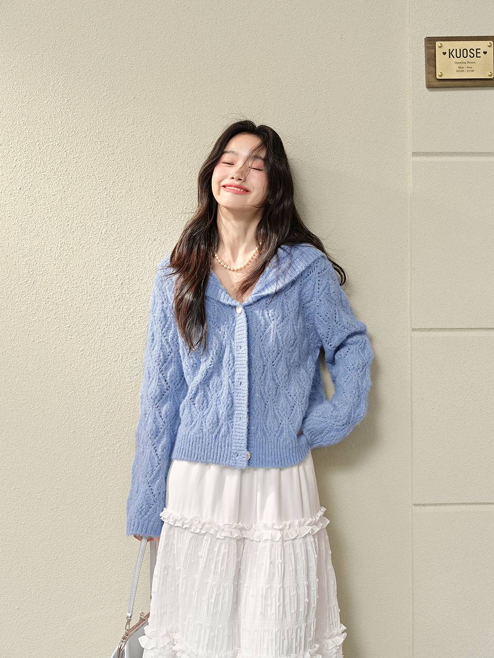 Sailor Collar Cardigan Sweater