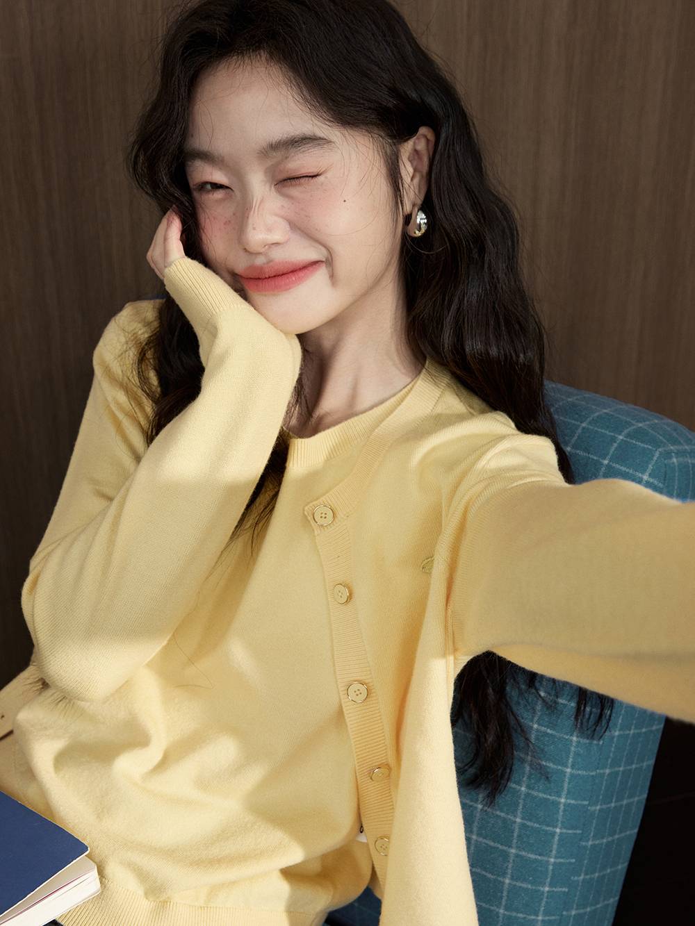 Cardigan Sweater and Knit Vest