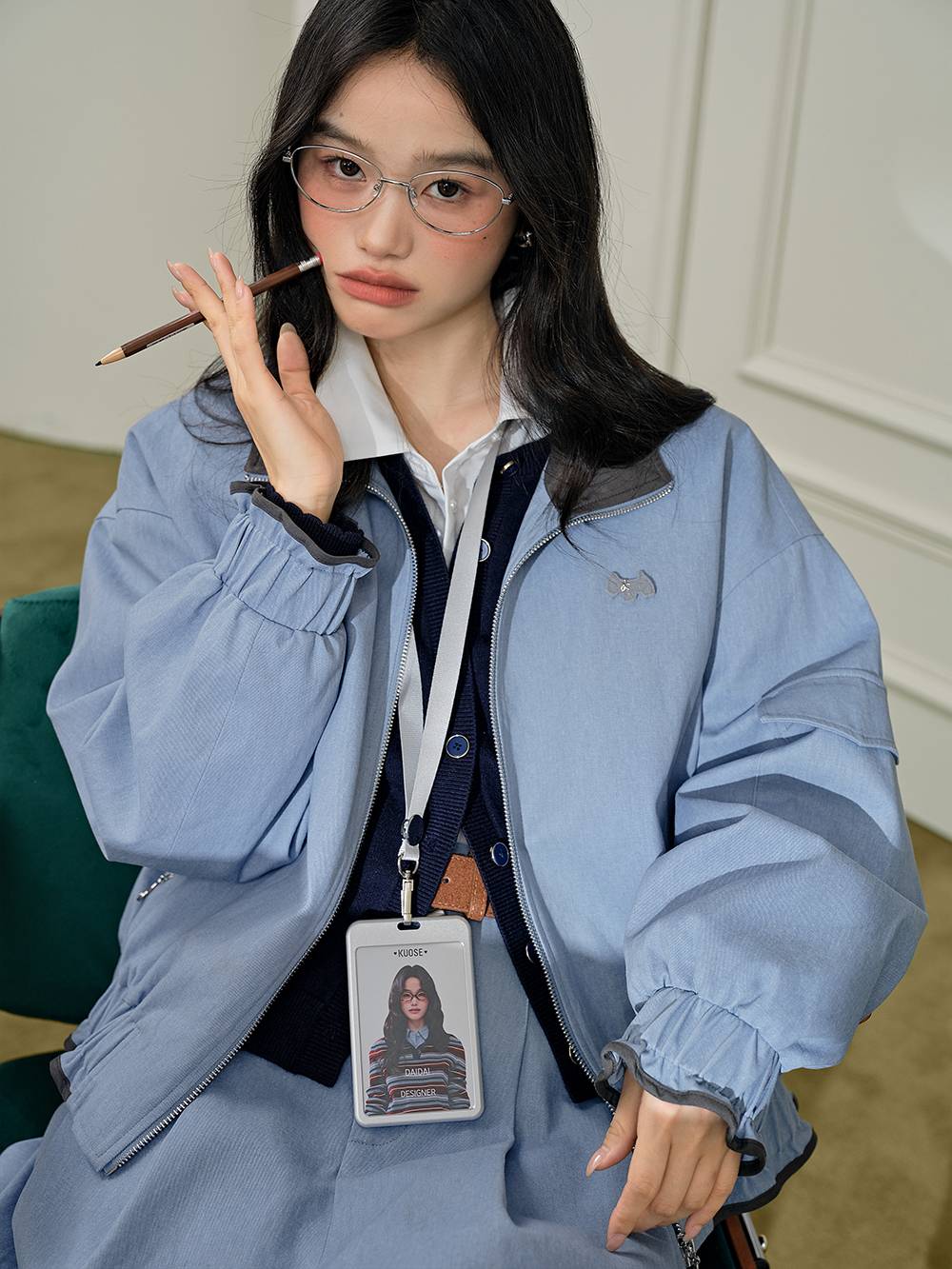 Zip-Up Jacket and Skirt