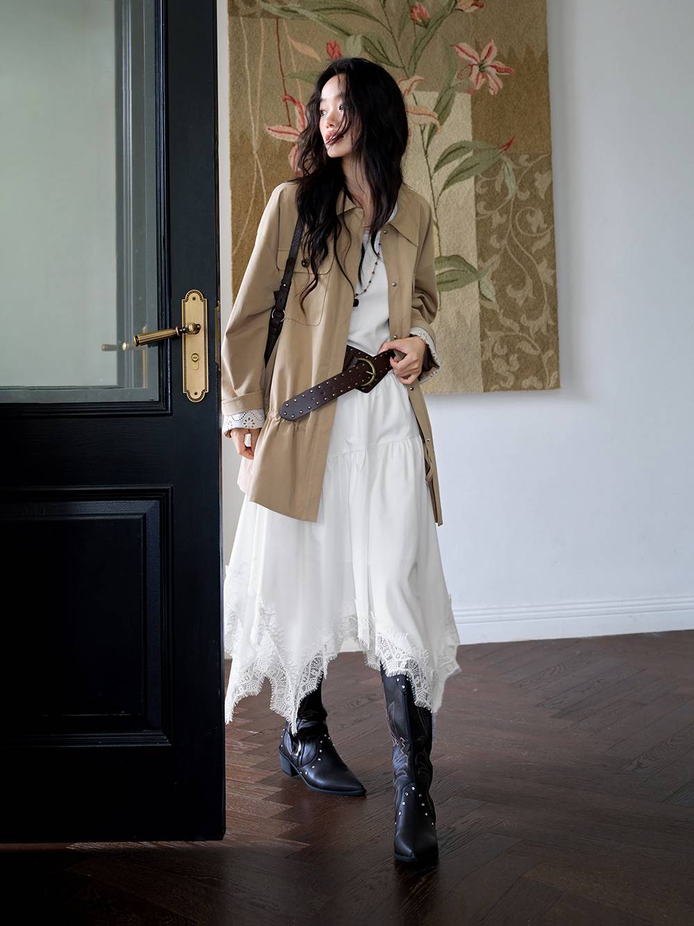 Drawstring Waist Jacket