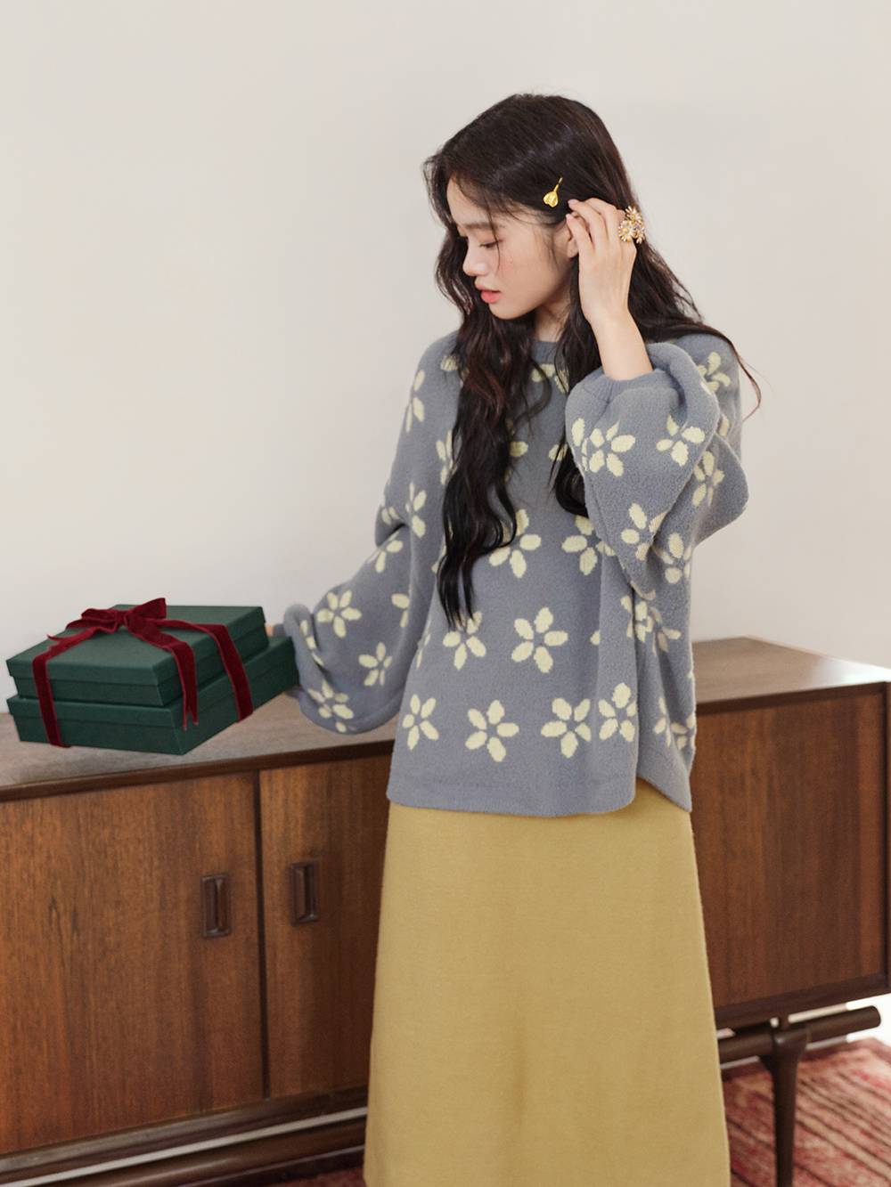 Floral Relaxed Sweater