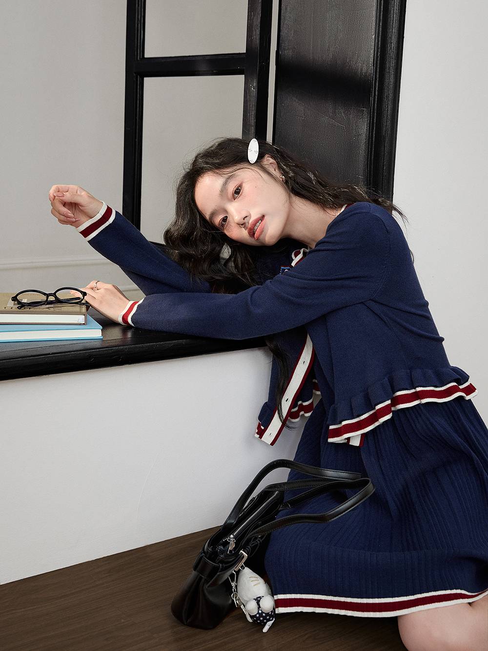 Preppy Knit Cardigan and Dress