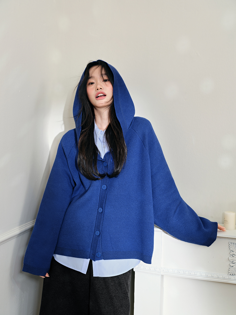 Hooded Cardigan Sweater