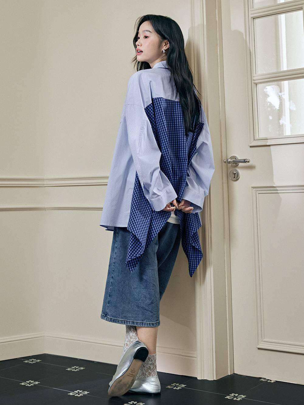 Asymmetrical Hem Blouse