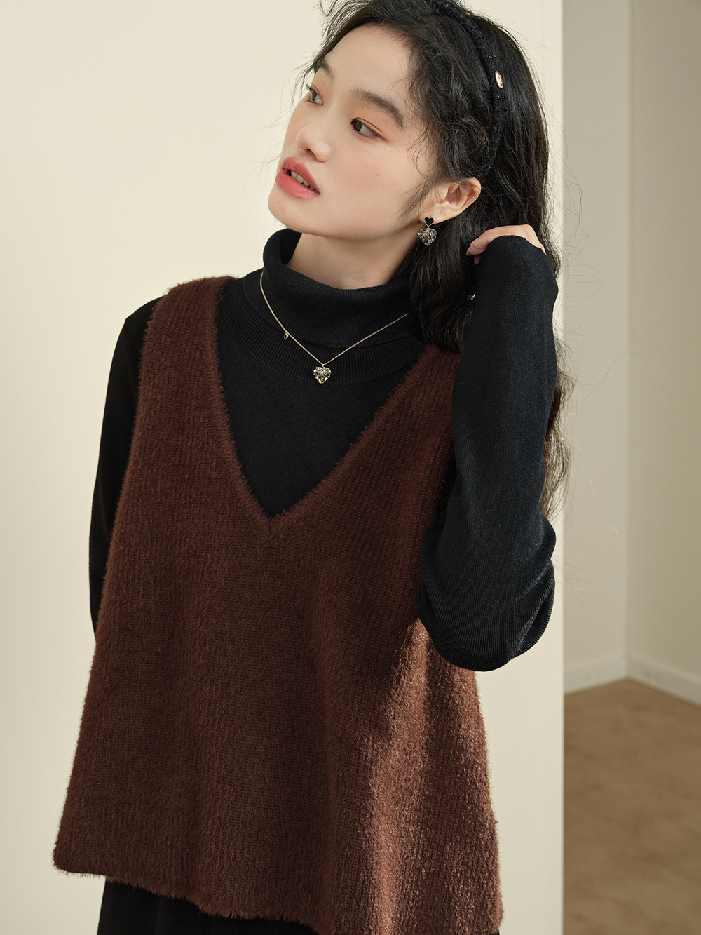 Turtleneck Knit Dress