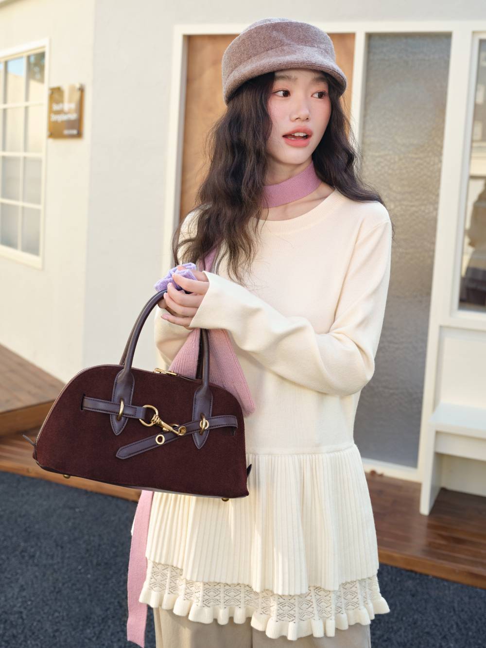 Layered Hem Knit Top