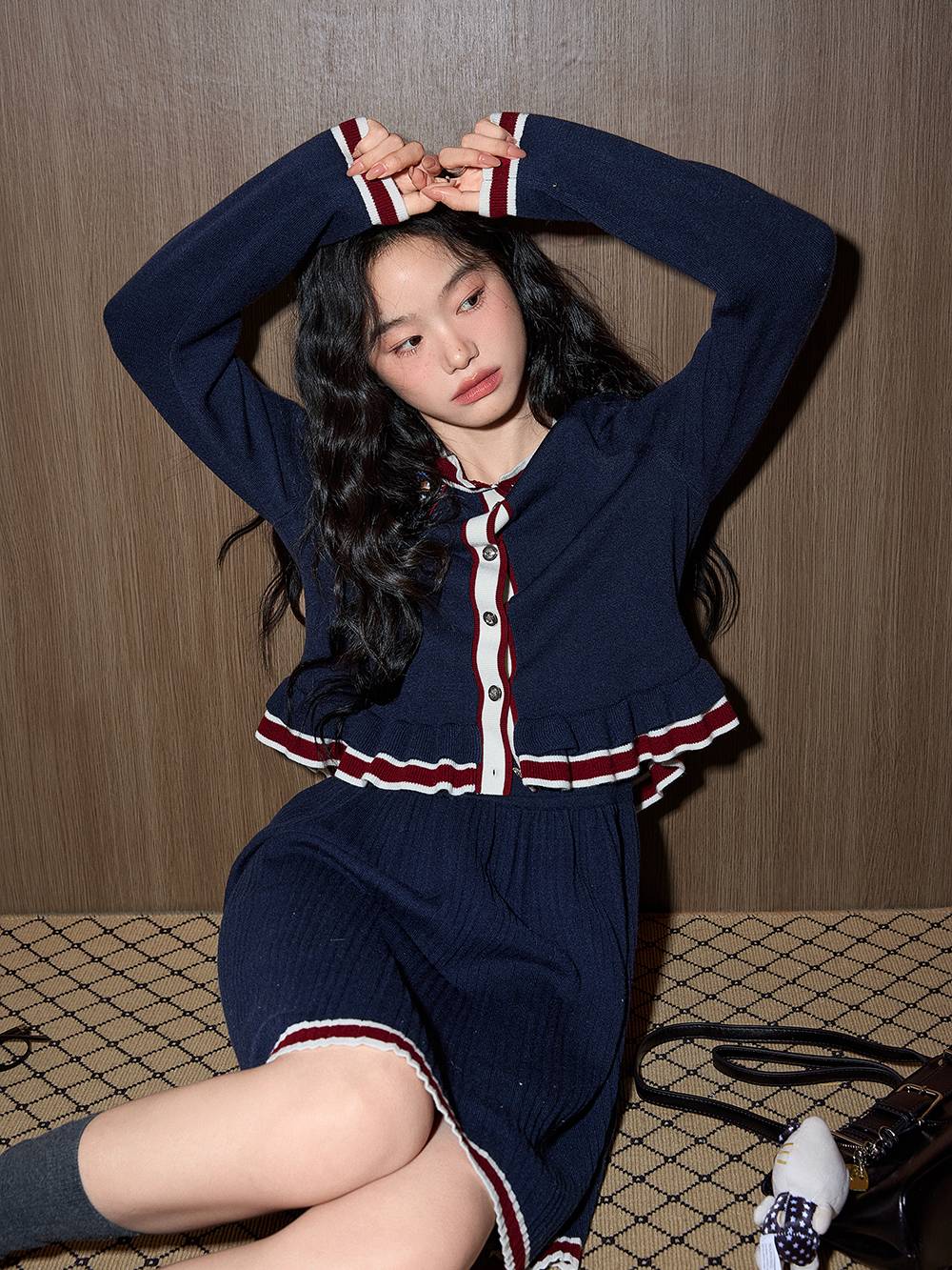 Preppy Knit Cardigan and Dress