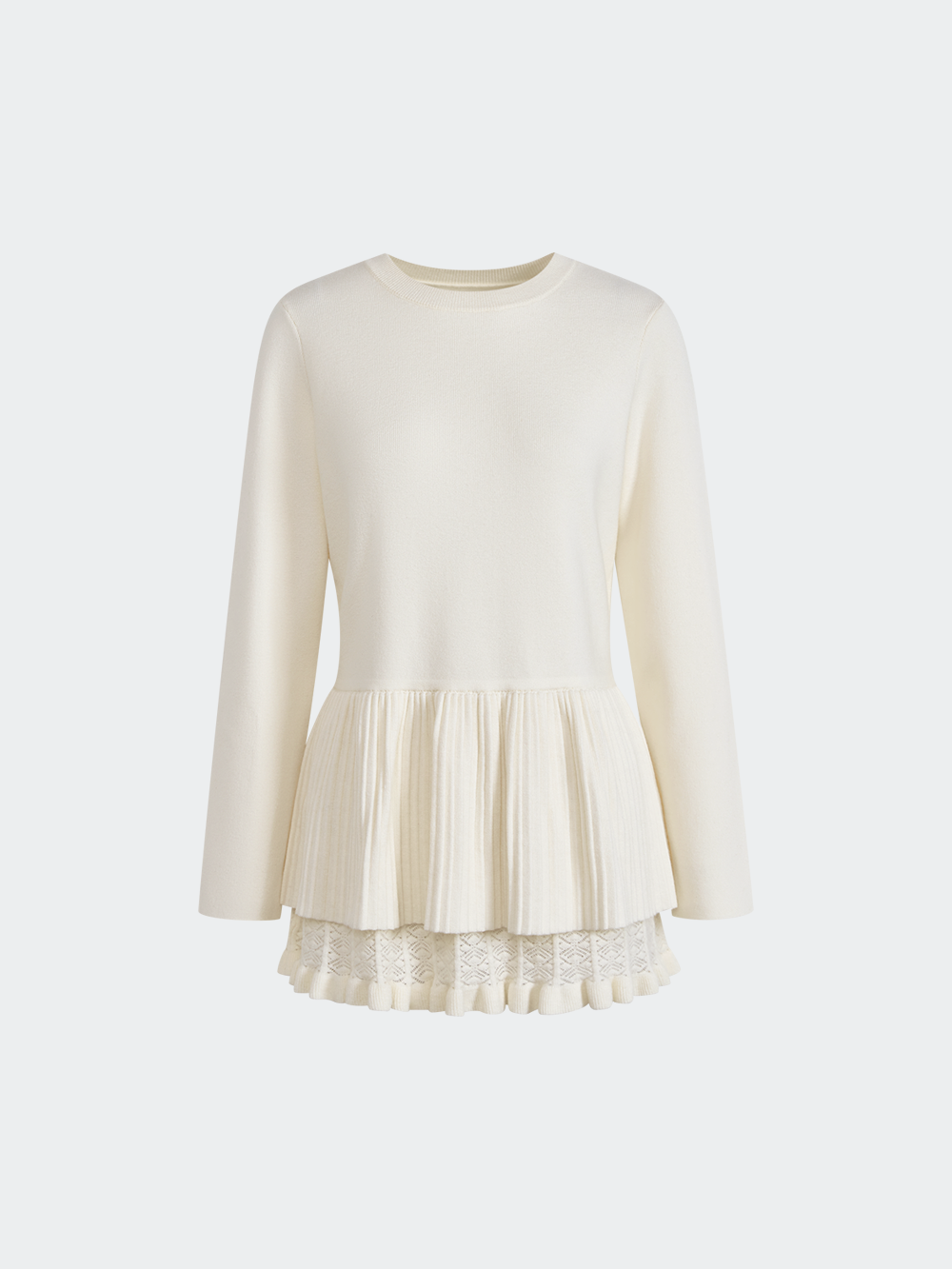 Layered Hem Knit Top