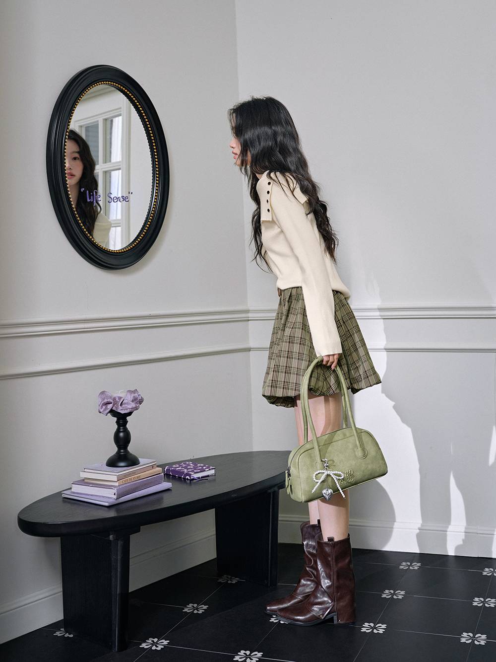 Long-Sleeve Knit Top