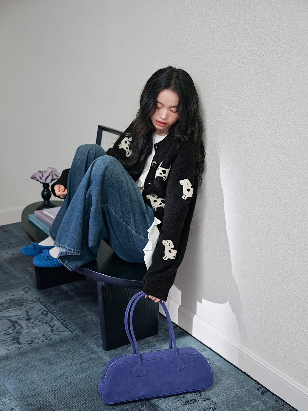 Puppy Cardigan Sweater