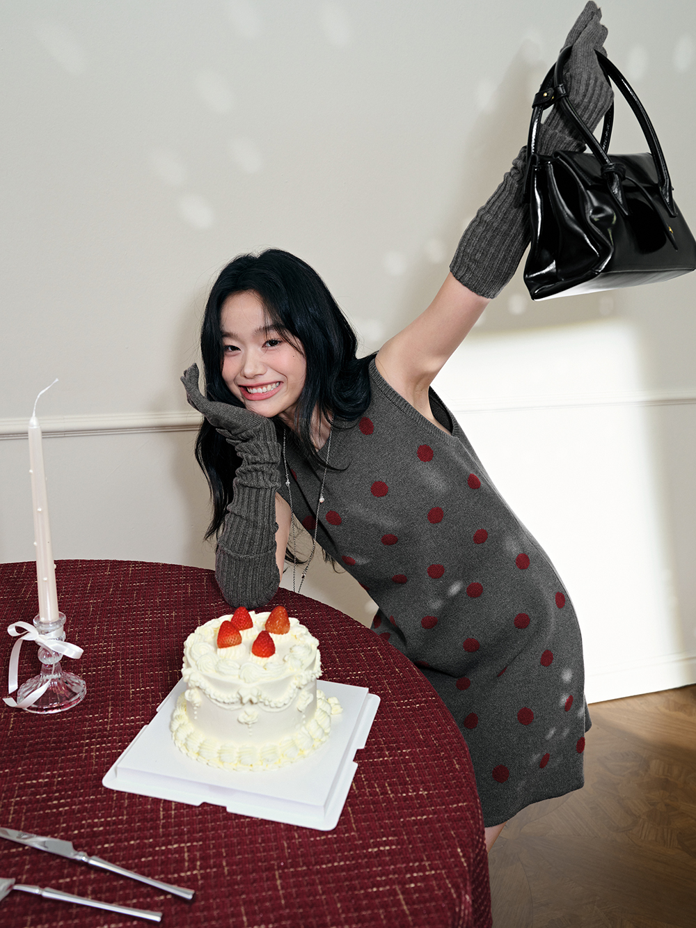 Cape Sweater and Tank Dress