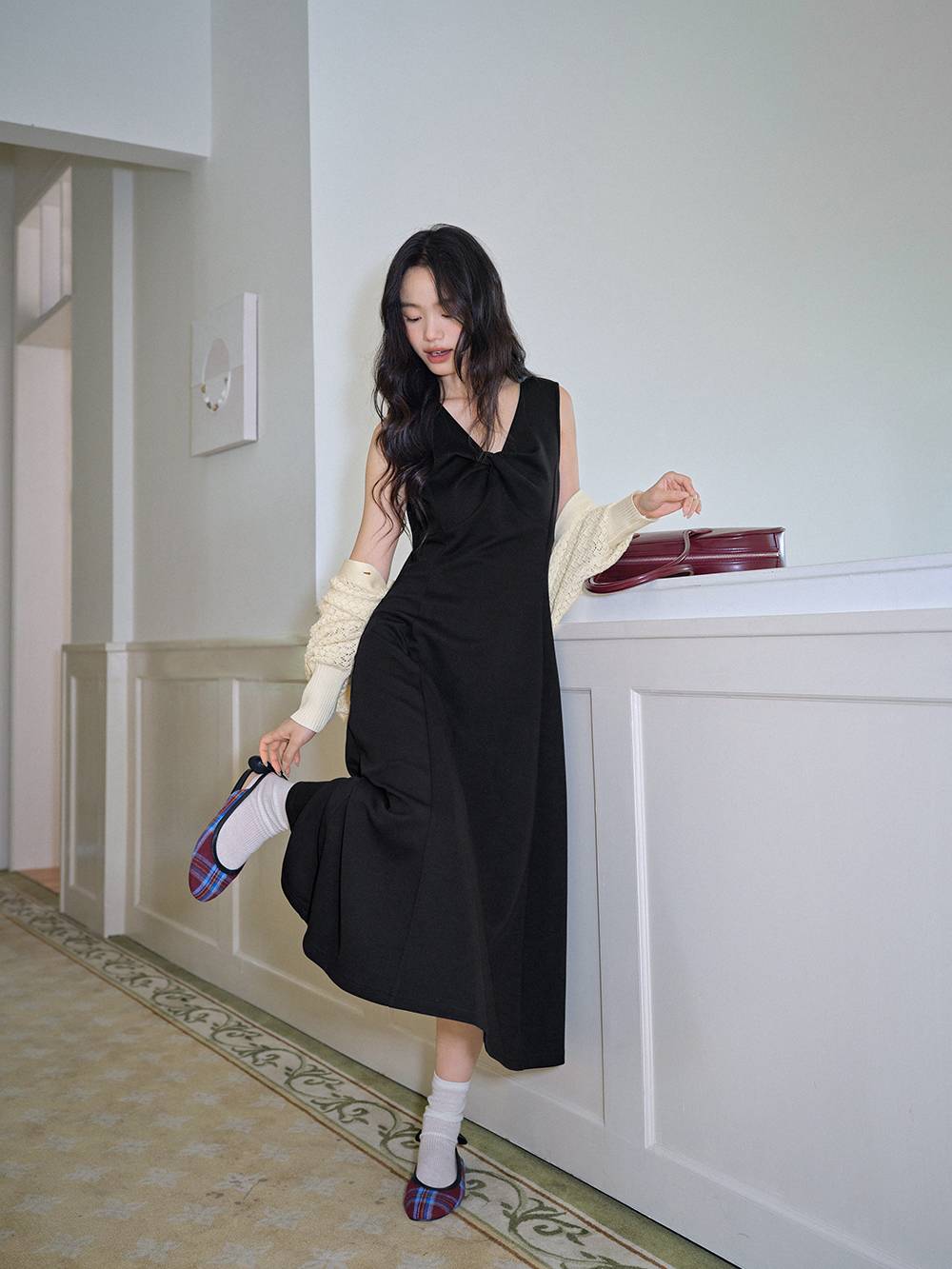 Knit Cardigan and Dress