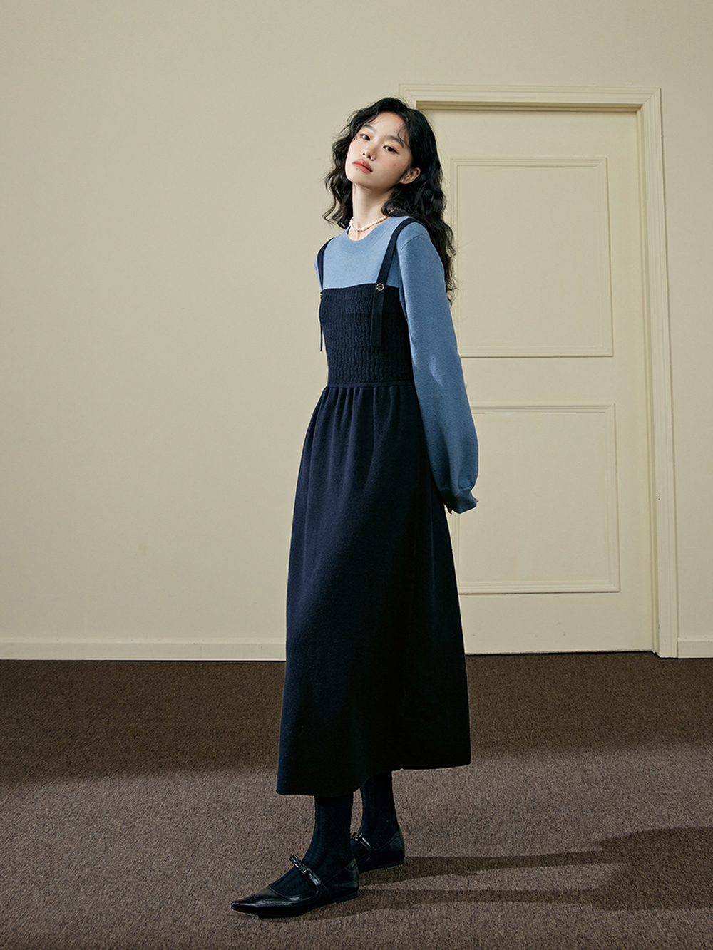 Fake Two-piece Dress