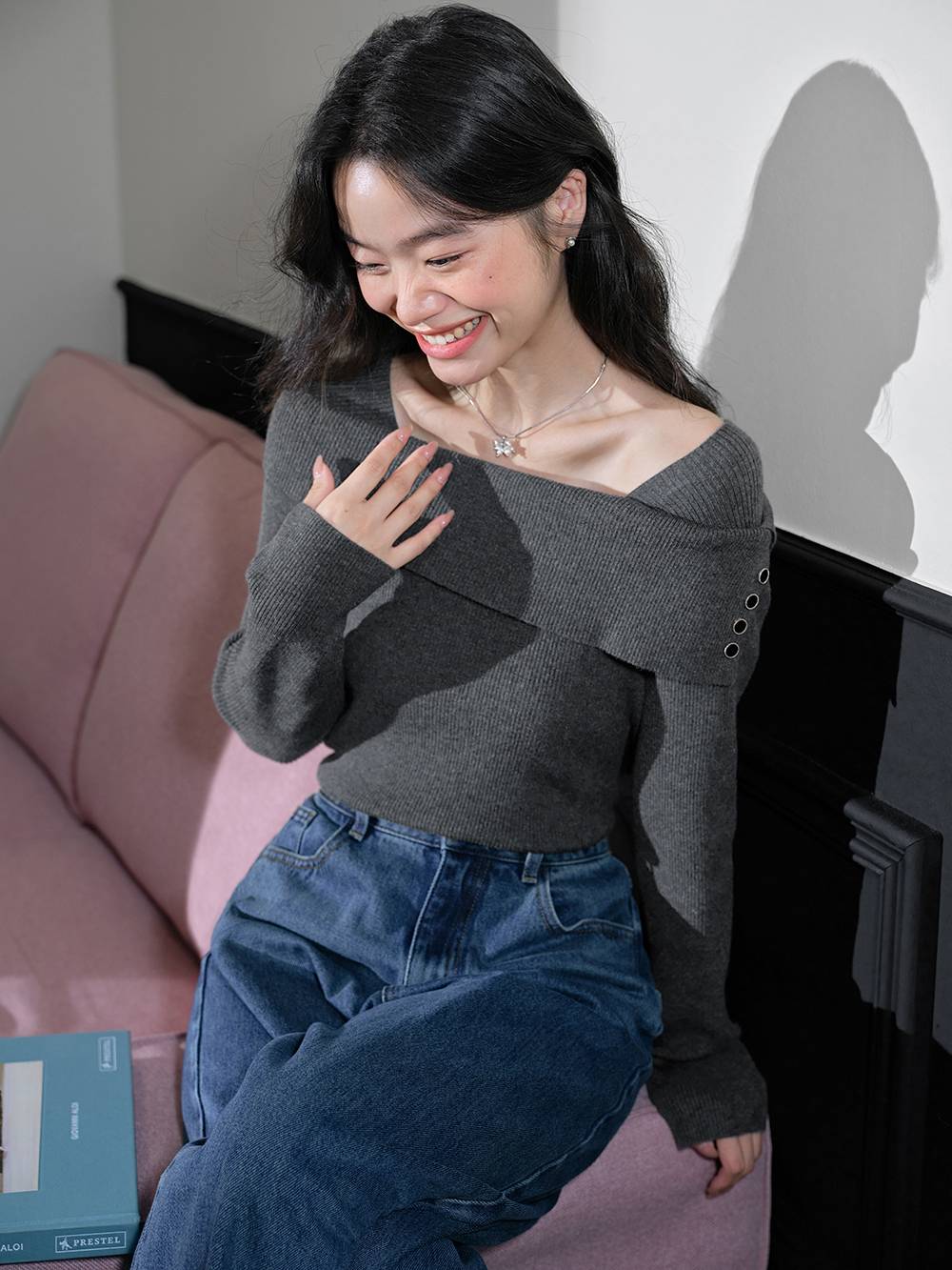 Long-Sleeve Knit Top