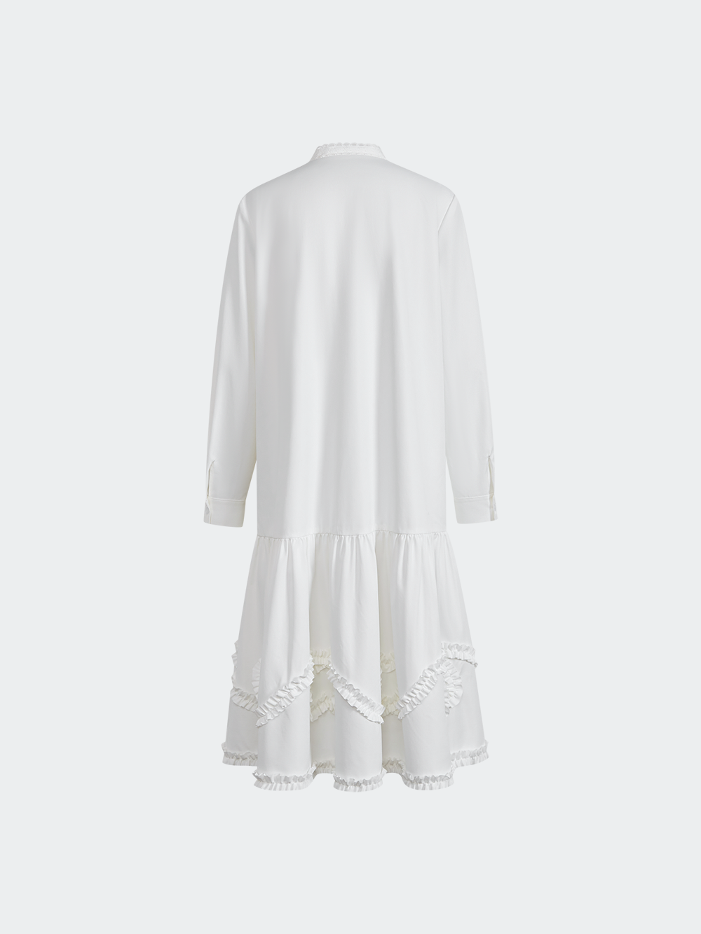 Ribbon Tie Neck Dress