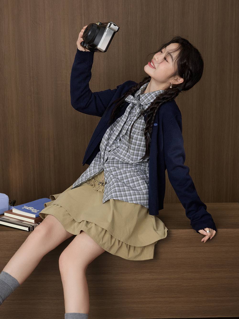 Cardigan Sweater and Knit Vest