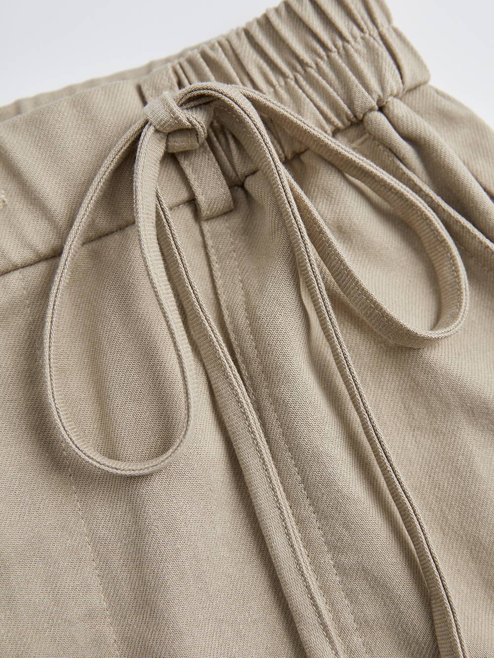 Ribbon Tie Straight Leg Pants