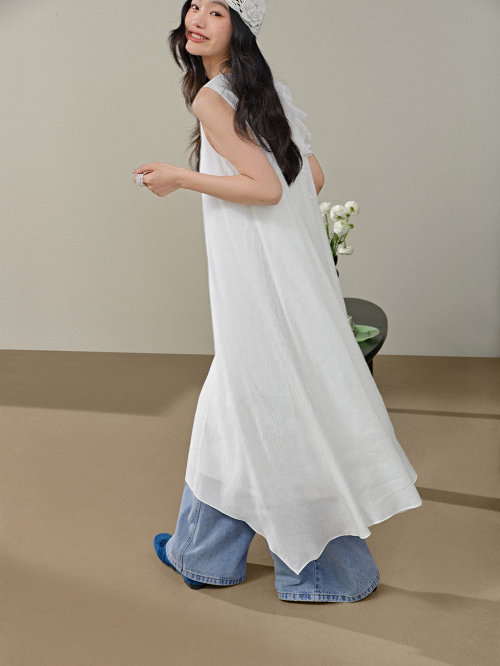 Asymmetrical Hem Dress