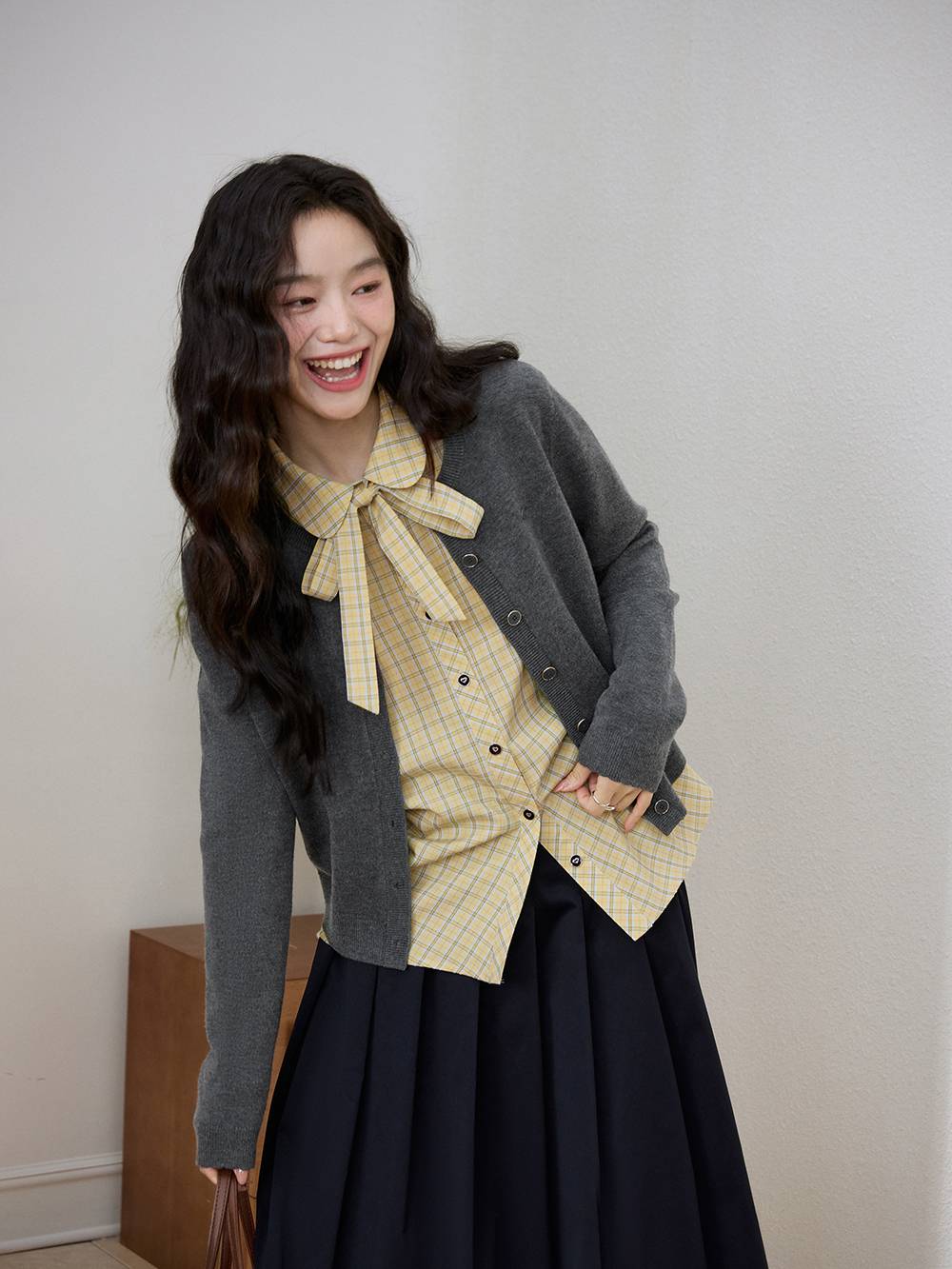 Cardigan Sweater and Knit Vest