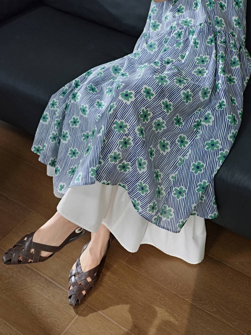 Sleeveless Floral Dress