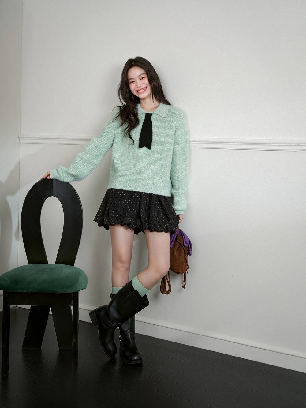 Decorative Tie Sweater