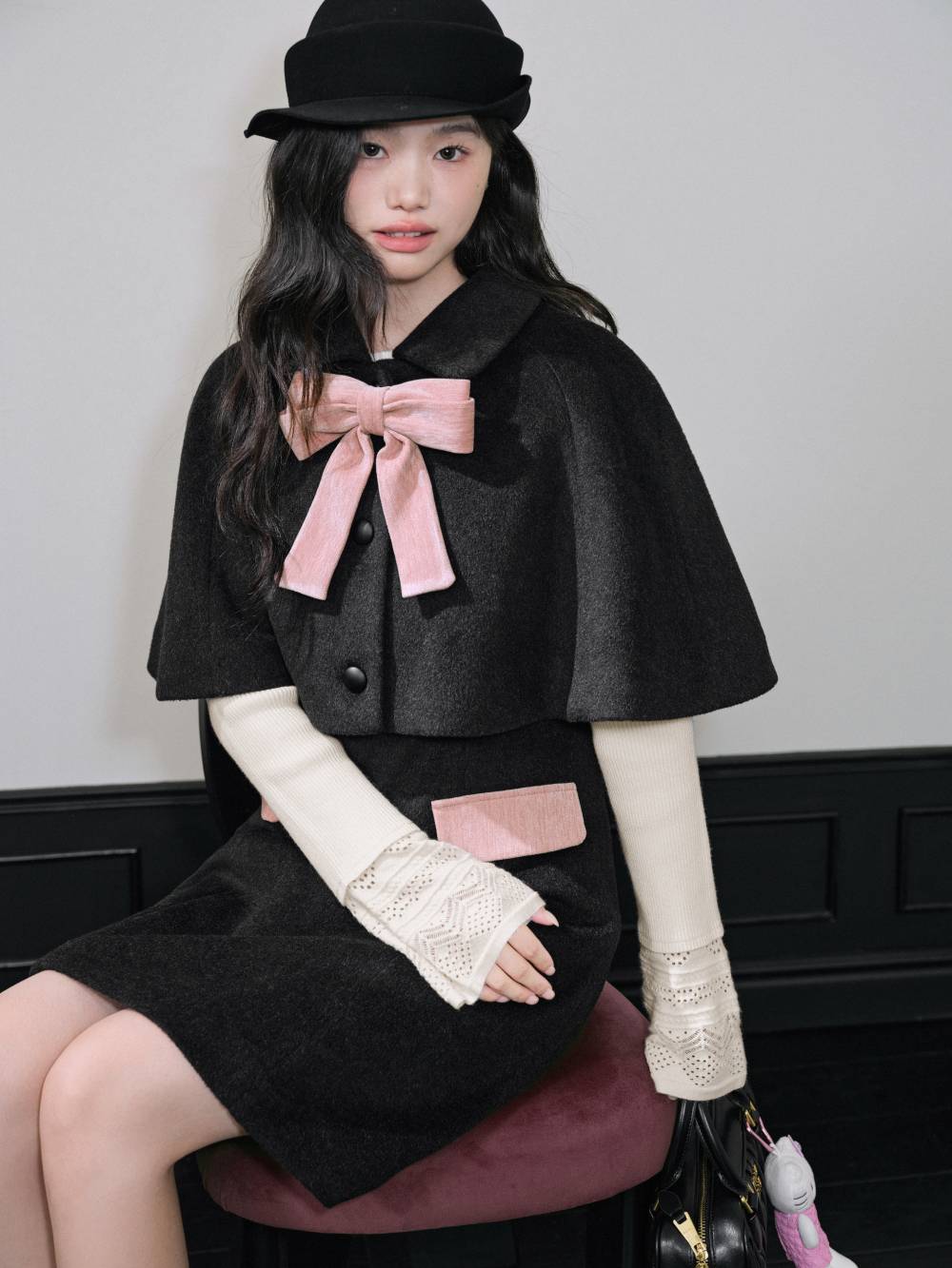 Pink Bow Cape and Dress