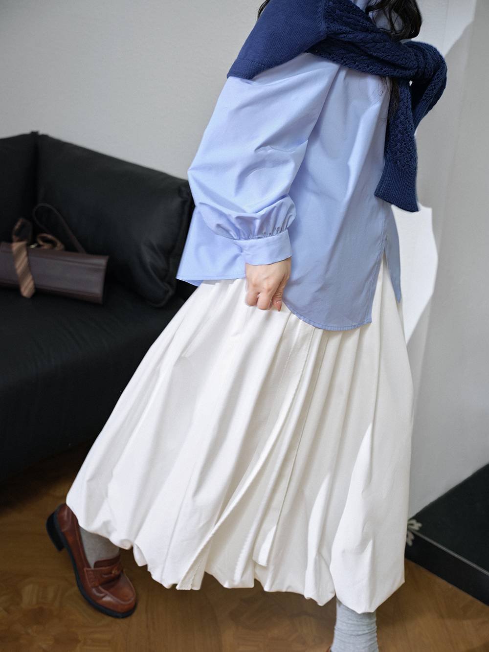 Open Front Cropped Top and Shirt