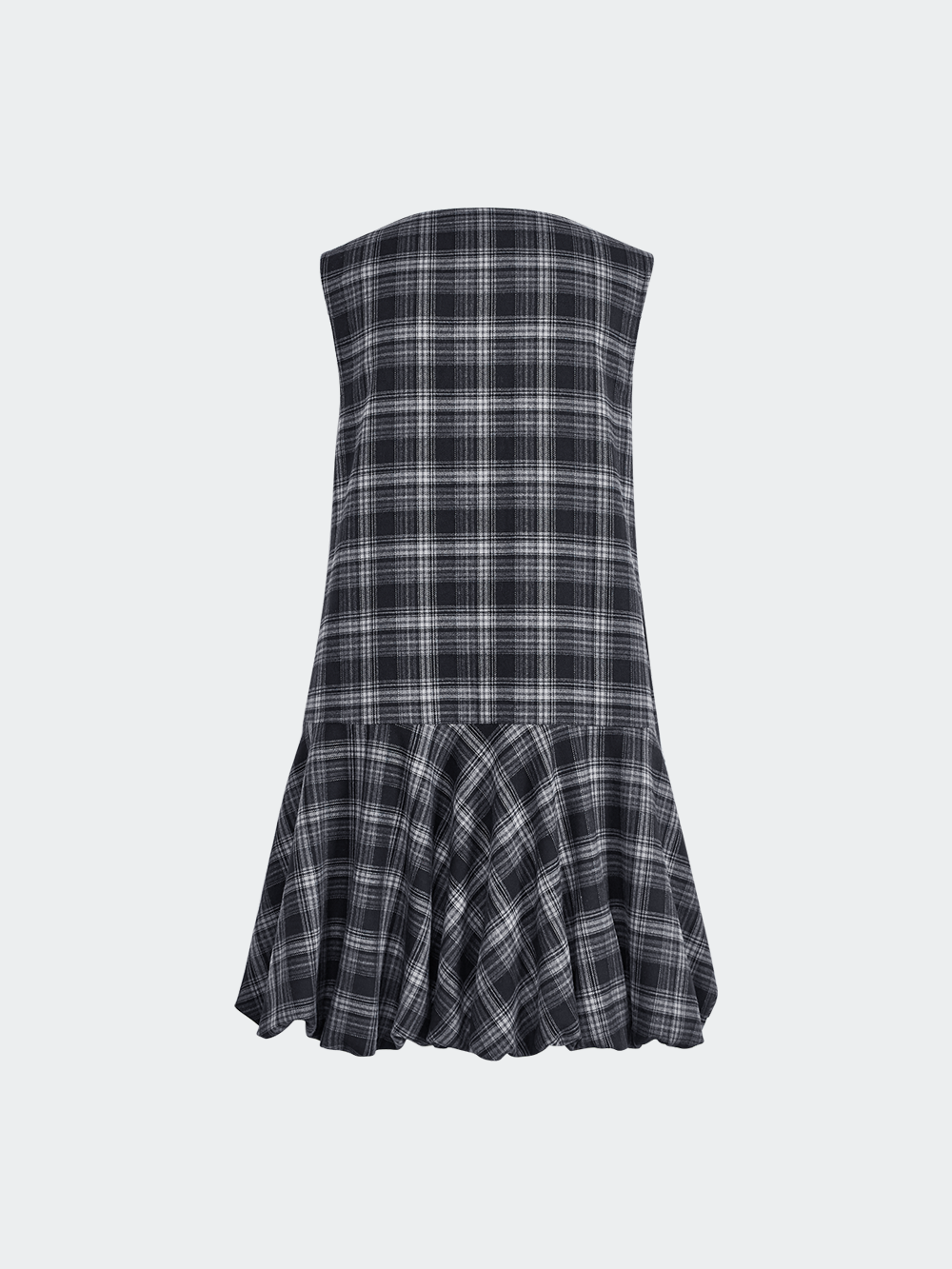 Plaid Bubble Hem Dress