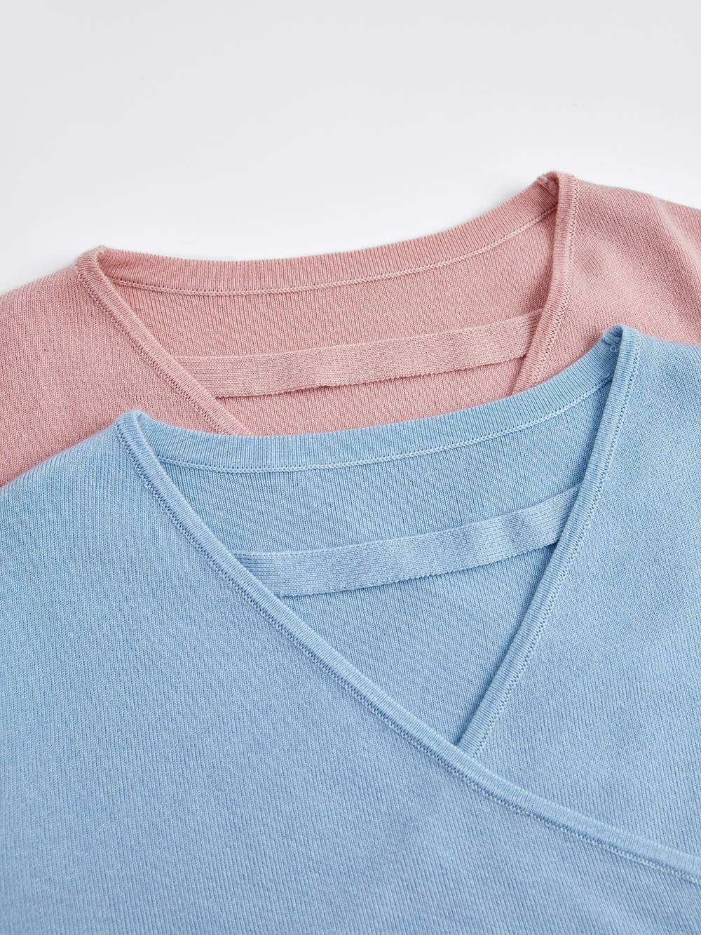 Front Cut-Out Knit Top