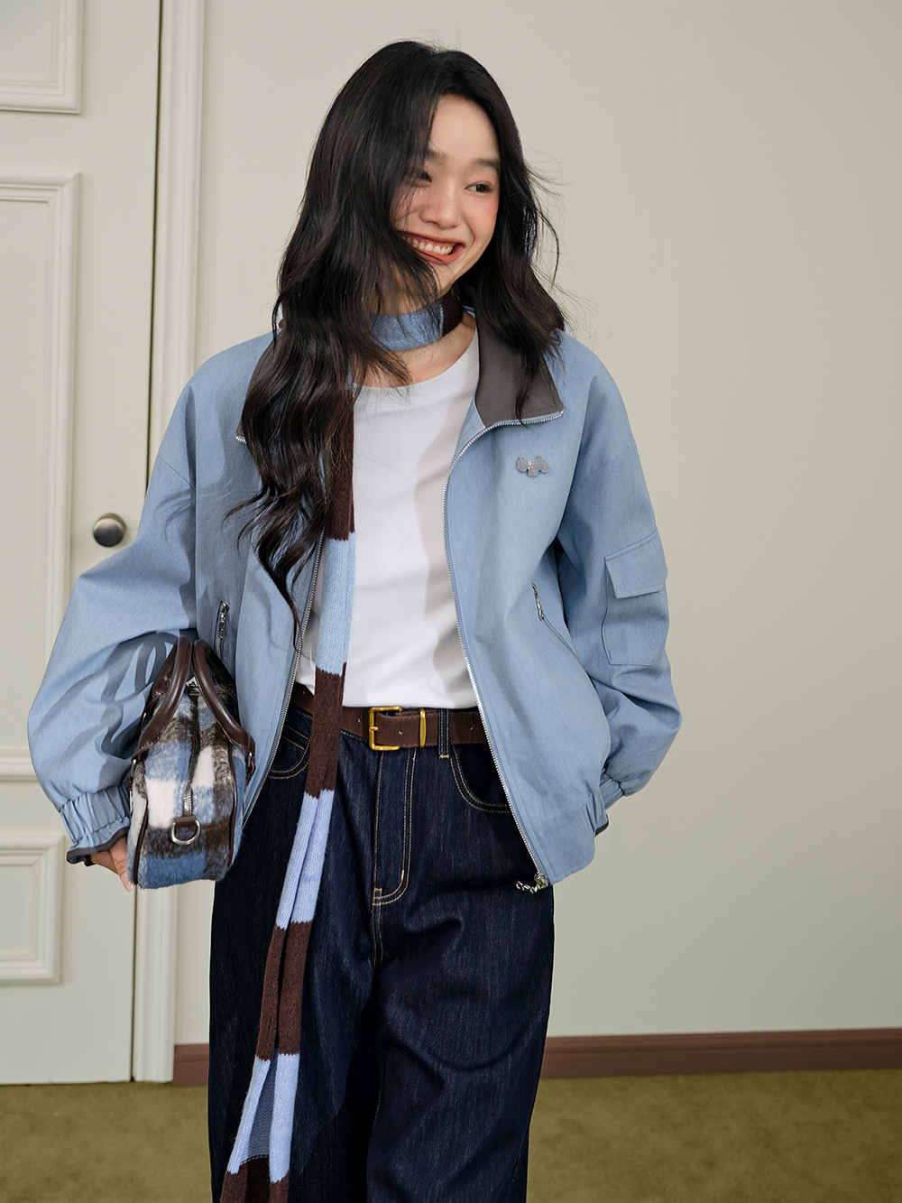 Zip-Up Jacket and Skirt