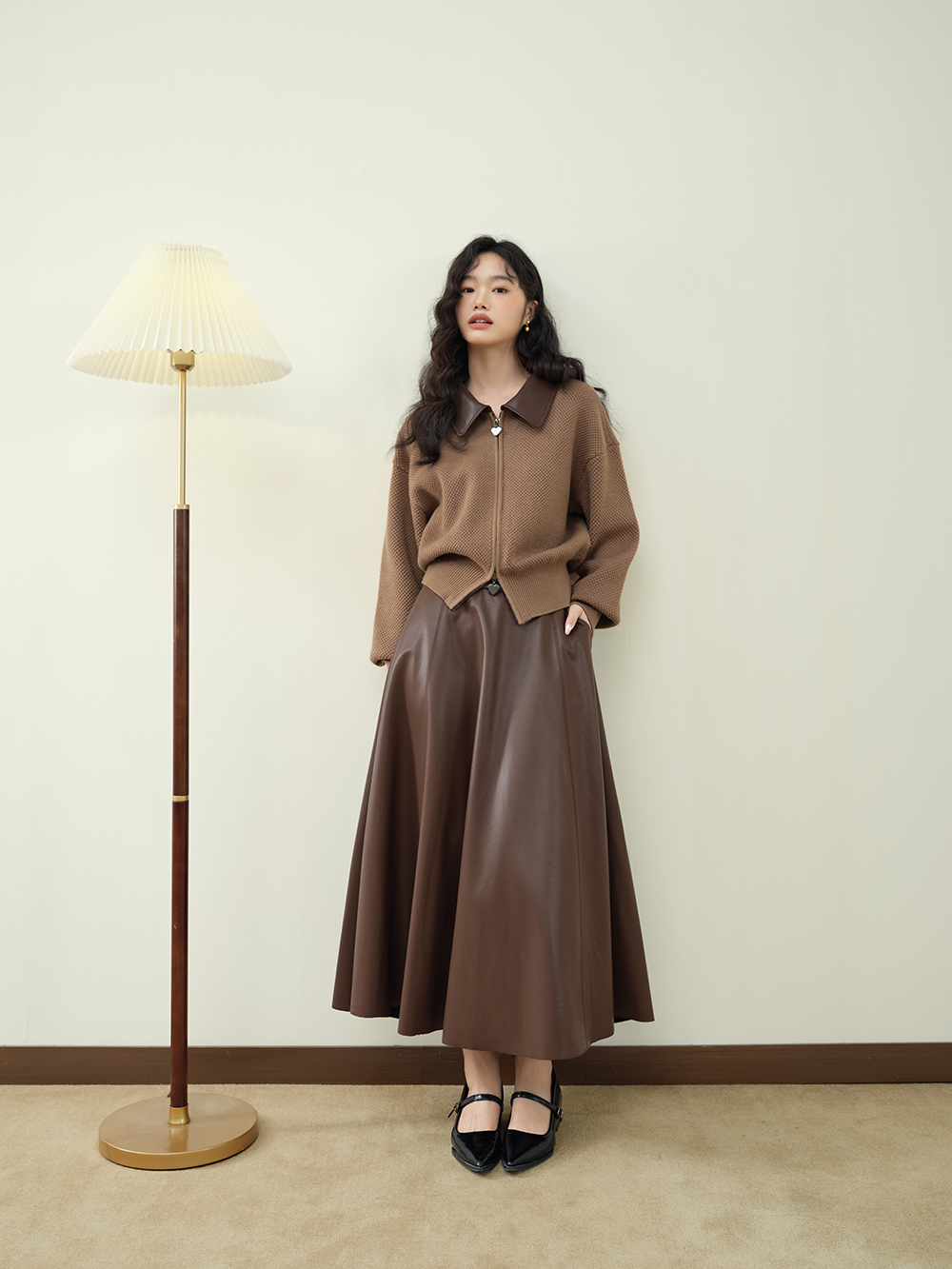 Double Zip Cardigan Sweater