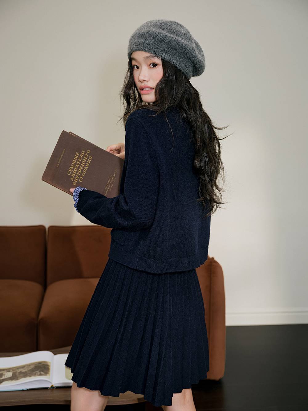 Knit Sweater and Mini Skirt