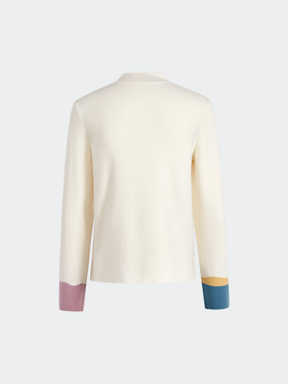 Mock Neck Long-Sleeve Knit Top