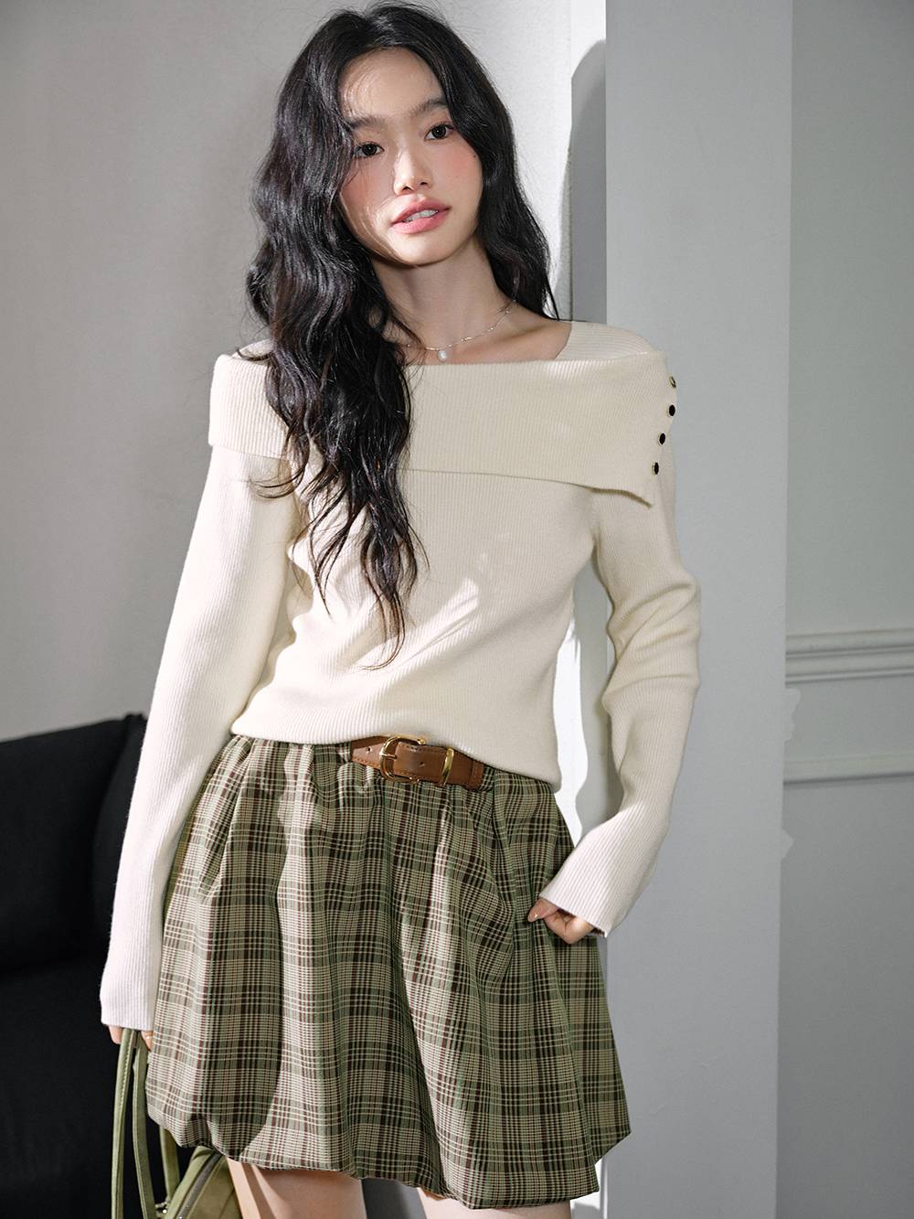 Long-Sleeve Knit Top