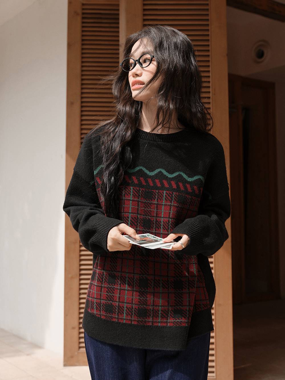 Plaid Sweater