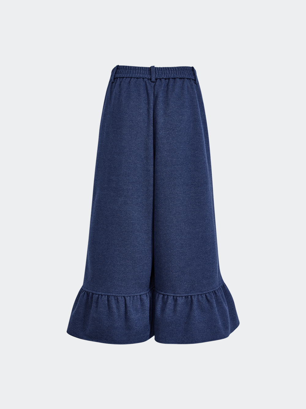 Ruffle Hem Cropped Pants