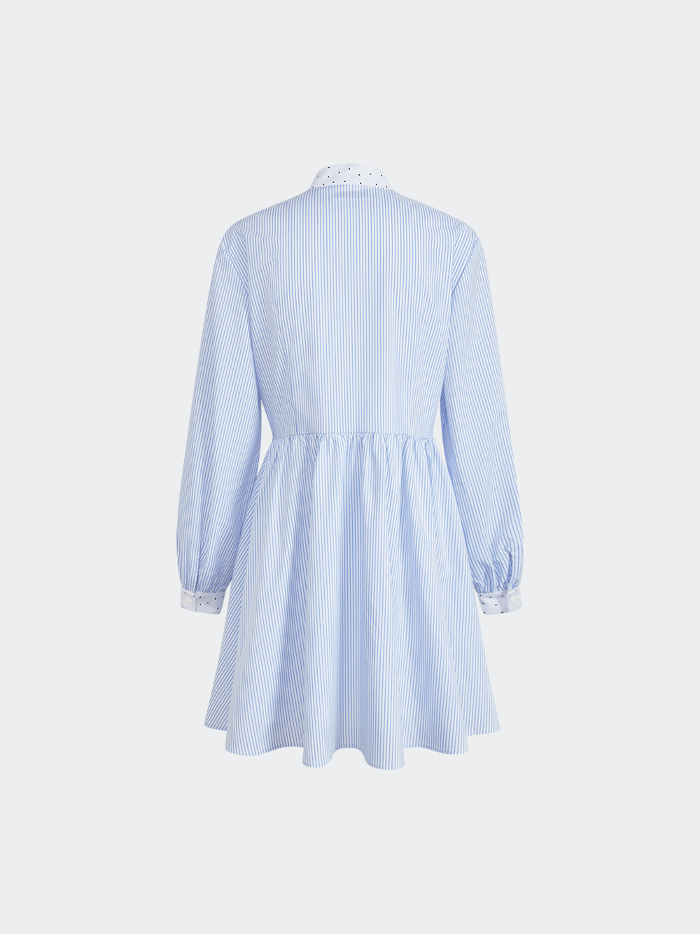 Blue Striped Shirt Dress