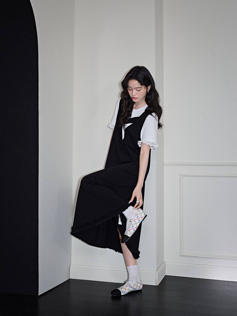 Fake Two-piece Dress