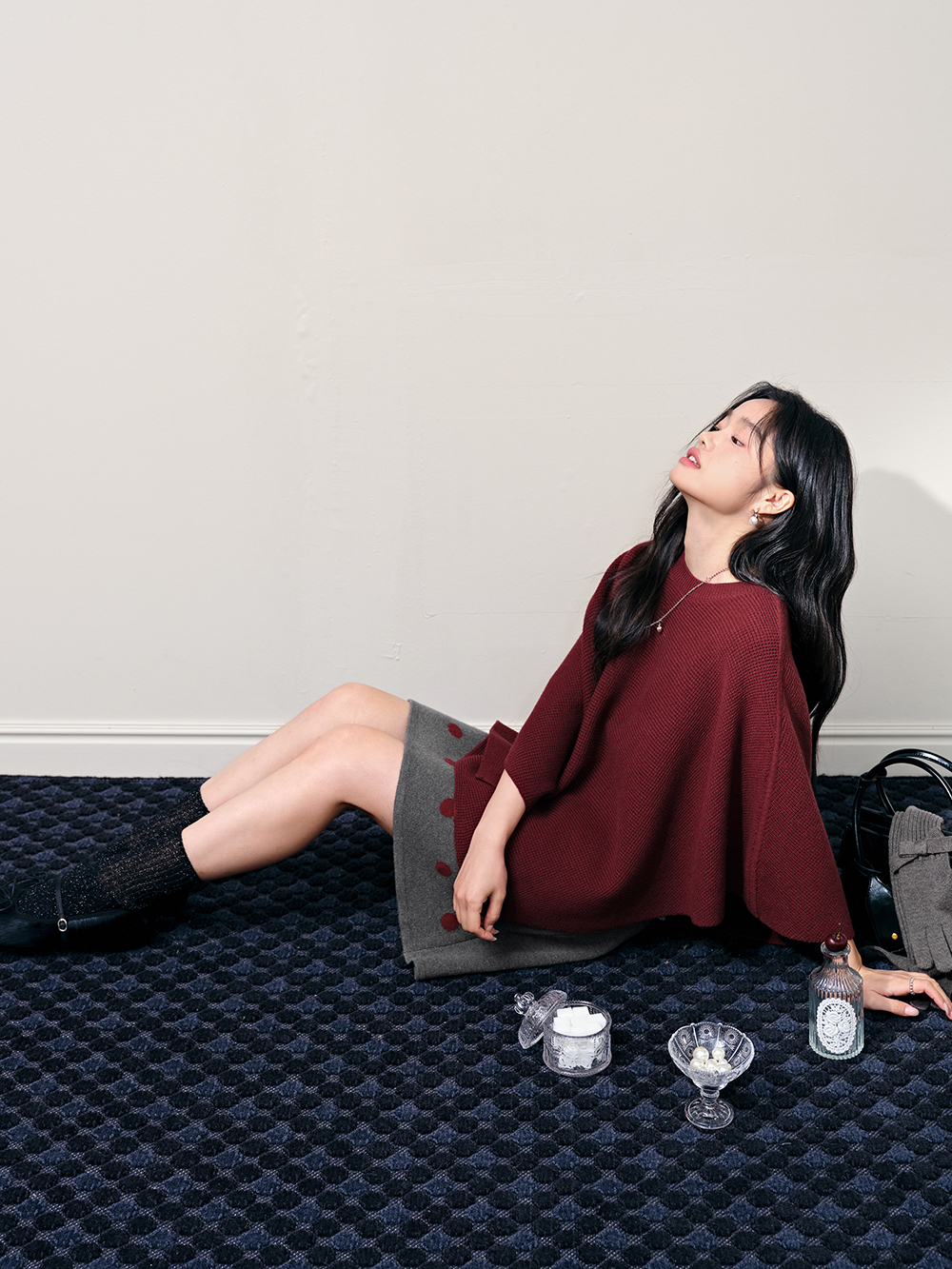 Cape Sweater and Tank Dress