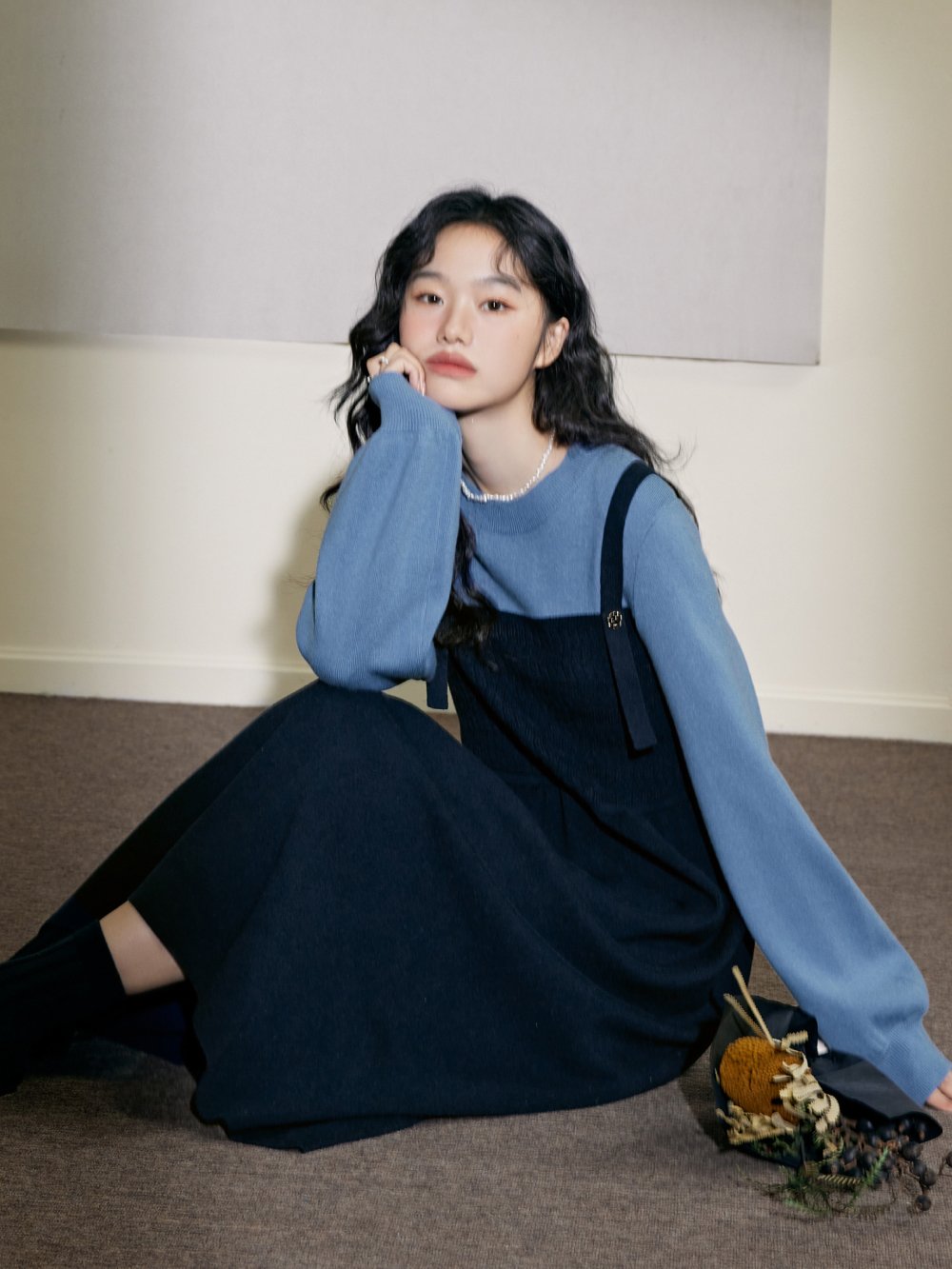 Fake Two-piece Dress