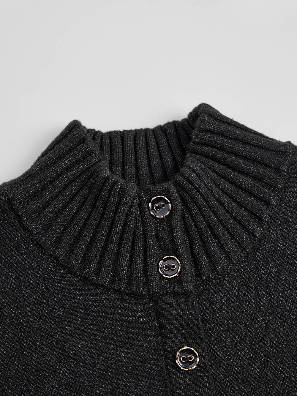 Mock Neck Cape Sweater