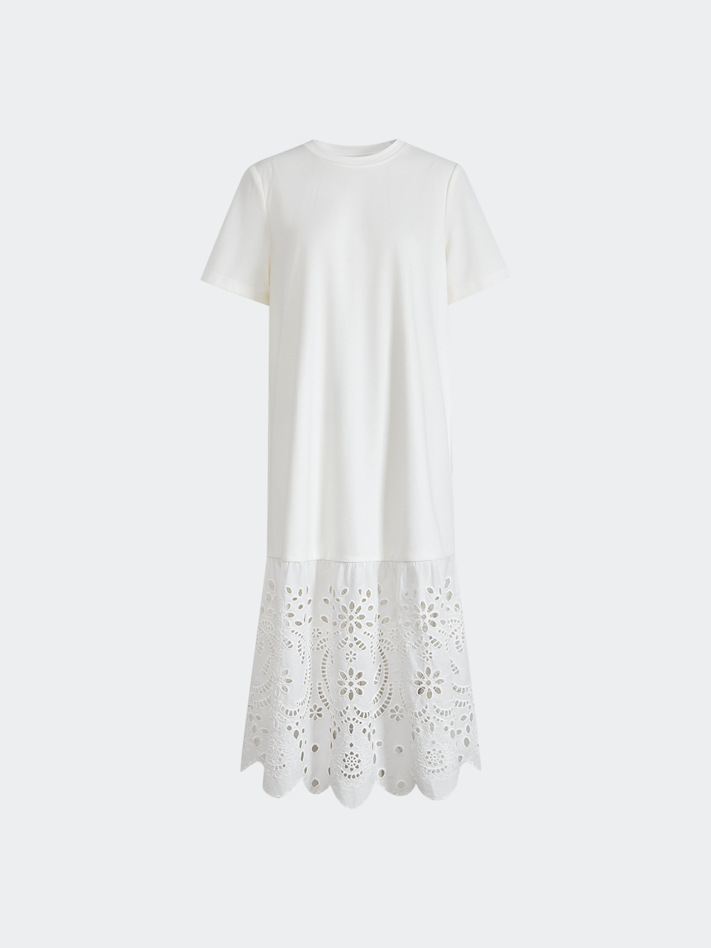 Broderie Hem Dress