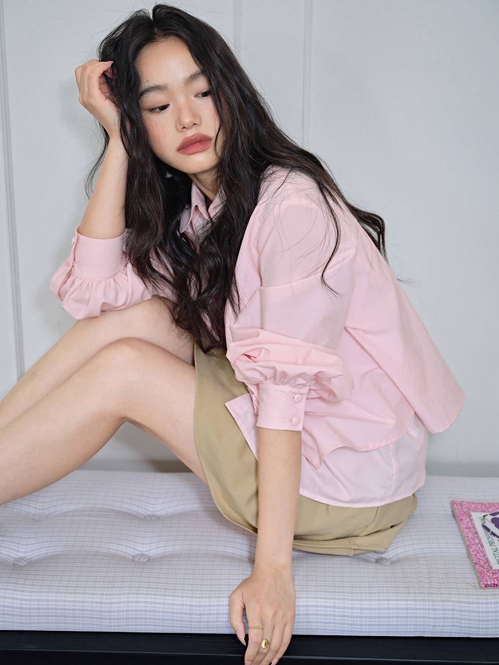 Pink Layered Look Blouse