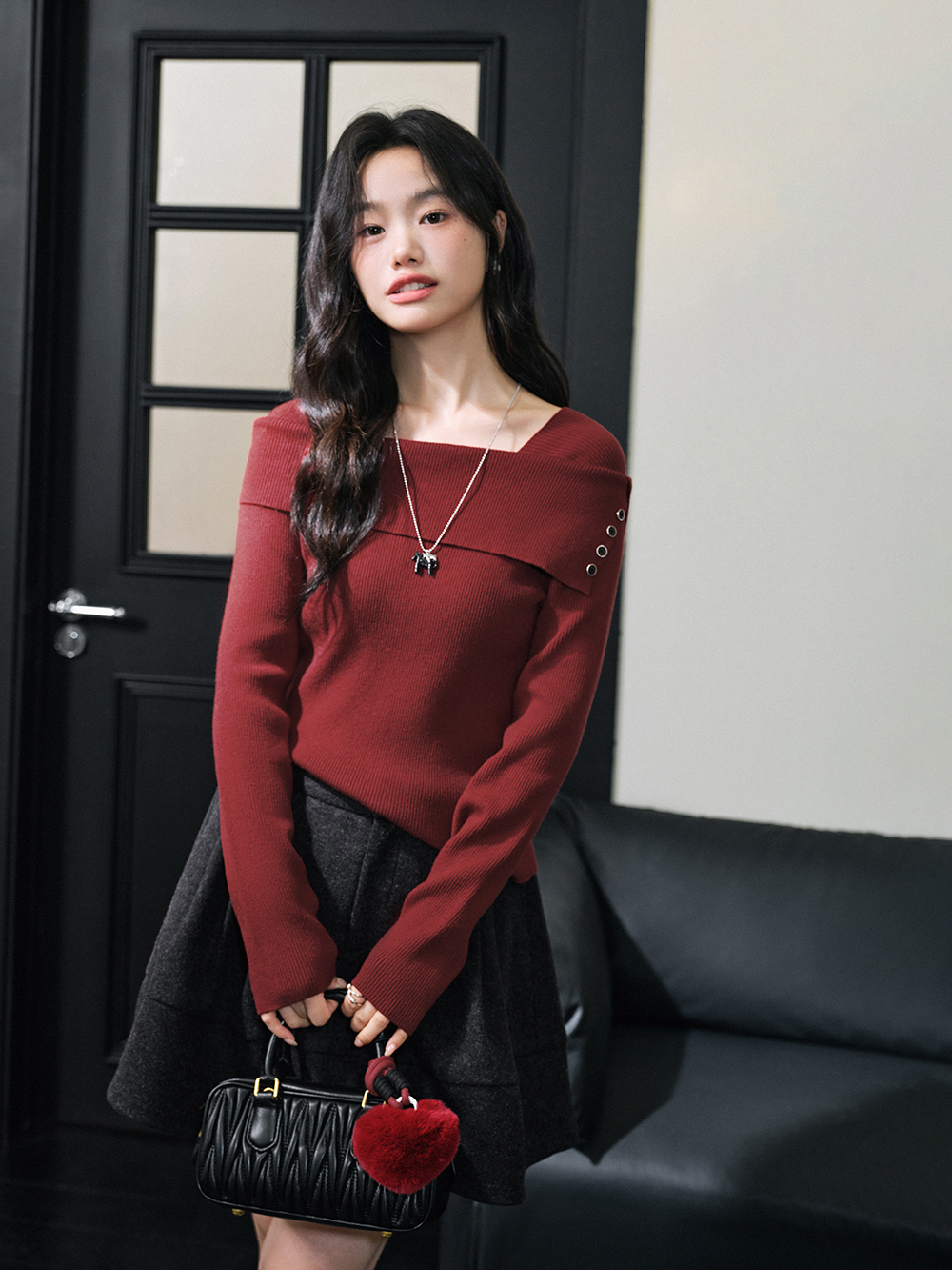 Long-Sleeve Knit Top
